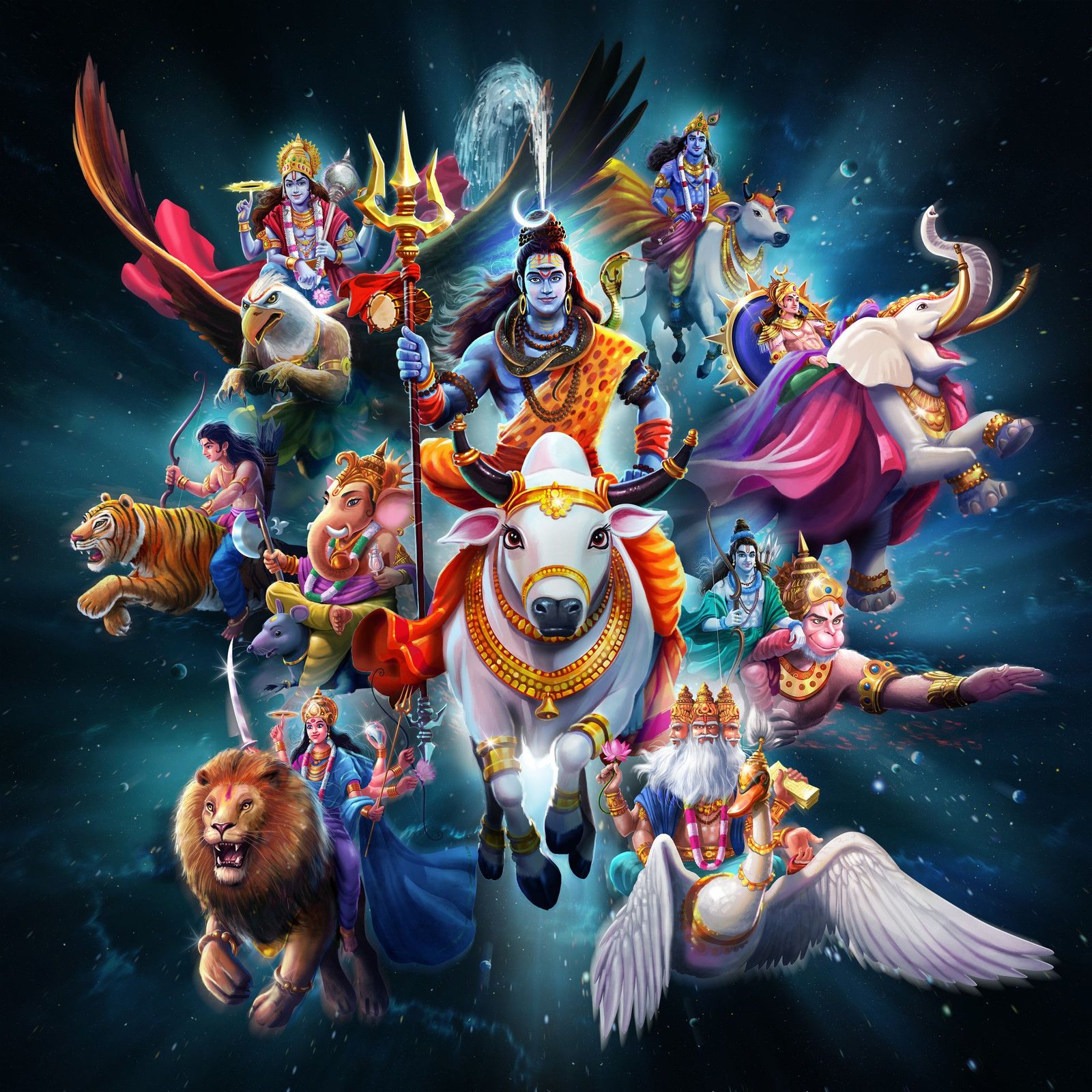 Lord Shiva's Ten Well known Avatars ⋆ SEAN-O-VISTA